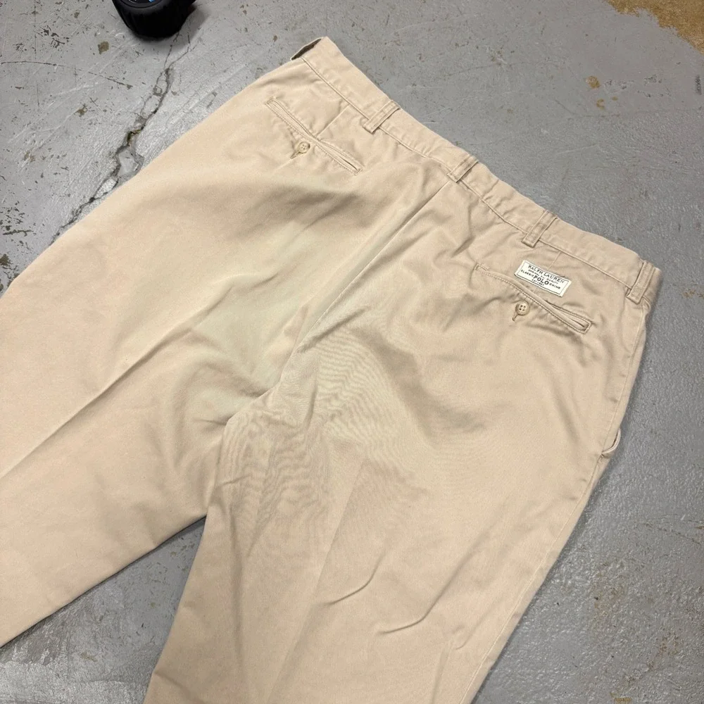 Polo Ralph Lauren‎ Prospect Pant Tan Khaki Cotton Chino Straight Leg 38 x 32